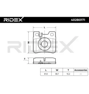 Pastiglie freno per MERCEDES-BENZ- 0014200220, 0014201320, 0014207320, 0014209520, 001420952037