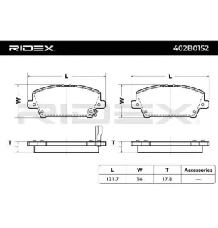 Plaquettes de frein pour HONDA- 45022SMGE00, 45022SMGE01, 45022SMGE50, 45022SMGE50S1 45022SMGE51