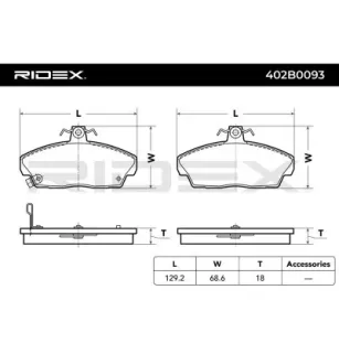 Plaquettes de frein pour GAZ, HONDA, LAND ROVER, LOTUS, MG, ROVER- GBP90325, GBP90336, GBP90324AF, GBP90340