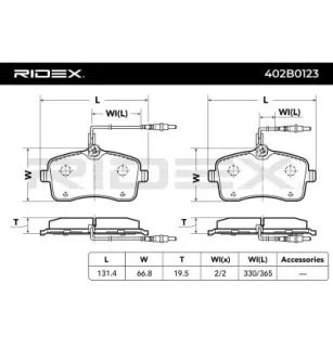 Plaquettes de frein pour PEUGEOT- 1611456580, 1617259480, 425277, 425332, 425335, 425347, 425422 E172236