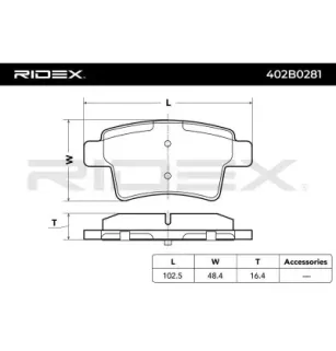 Plaquettes de frein pour CITROËN- 1611141080, 425371, 425416 425432