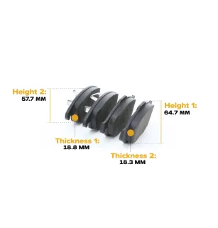 Brake pads for CITROËN, CITROËN/PEUGEOT, DS