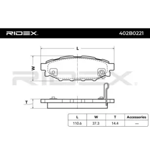 Plaquettes de frein pour SUBARU, TOYOTA- SU00304096 SU00304097