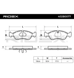 Plaquettes de frein pour BEDFORD, CHEVROLET, DAEWOO, FSO, LOTUS, OPEL, VAUXHALL- 90399495, 90399437, 90398760