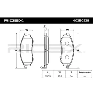 Plaquettes de frein pour EICHER, INFINITI, MITSUBISHI, NISSAN, RENAULT- 410603072R 410600023R