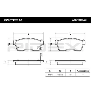 Plaquettes de frein pour DAIHATSU, MAZDA, MITSUBISHI, NISSAN, SUBARU, SUZUKI, TOYOTA- 04465B1170, 04465B1056, 04465B2090