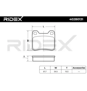 Plaquettes de frein pour MERCEDES-BENZ- 0004209820 A0004209820