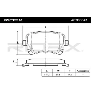 Plaquettes de frein pour AUDI, AUDI (FAW), BENTLEY, SEAT, SKODA, VAG, VW- 7E0698451A, 7E0698451C, 7H0698451D JZW698451L