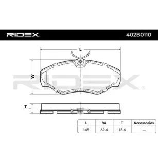 Plaquettes de frein pour NISSAN, OPEL, RENAULT, VAUXHALL- 9199257, 93173641 95599219