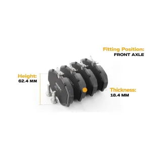 Pastiglie freno per NISSAN, OPEL, RENAULT, VAUXHALL- 9199257, 93173641 95599219