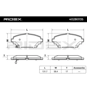 Plaquettes de frein pour HONDA, INFINITI, MG, NISSAN- 41060AV125, 41060AV126, 410604U125, 410604U126, 410604U127 41060AV110