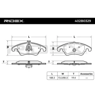 Plaquettes de frein pour MERCEDES-BENZ- 0004200105, 0054201020, 0054201320, 0054201620, 0064202820, 0074205820, 0074207520