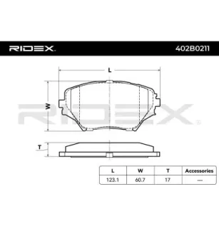 Pastiglie freno per TOYOTA-0446542070, 0446542071, 0446542080, 0446542110, 0446542130, 0446544110, 04465YZZCN 04465YZZCS
