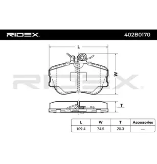 Brake pads for MERCEDES-BENZ- 0024202120, 0024202220, 002420212005, 002420222005, 0054200320, 0054204620