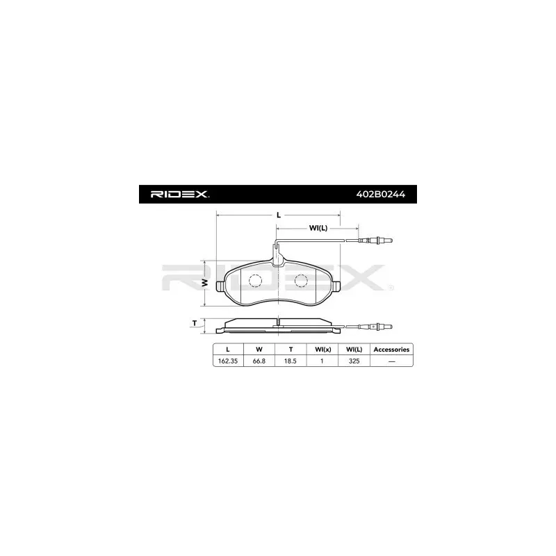 Plaquettes de frein pour CITROËN, FIAT, LANCIA, PEUGEOT, TOYOTA- SU001A1066 SU001A1067