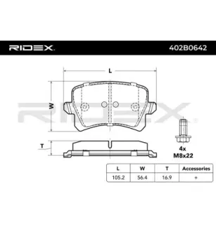 Plaquettes de frein pour AUDI, AUDI (FAW), HAVAL, SEAT, SKODA