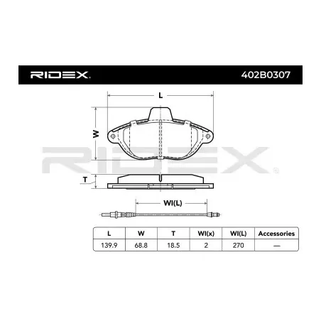 Plaquettes de frein pour ALFA ROMEO, CITROËN, FIAT, PEUGEOT- 425125, 425126, 425151 425454