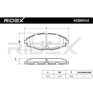 Plaquettes de frein pour CHANGAN, CHERY, CHEVROLET, DAEWOO- 96273708, 96281945, 96316582, S4510004 S4510017