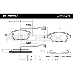 Pastilhas de freio para CITROËN, FIAT, PEUGEOT - 1617283380 4254C8