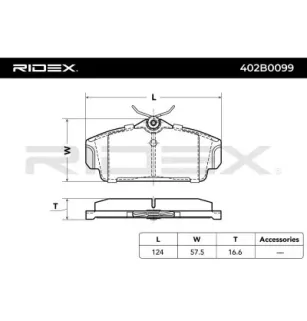 Plaquettes de frein pour NISSAN- 410602F028, 410602F528, 410602F525, 410602F526, 410602F527, 410605M325, 410605M326