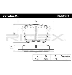 Plaquettes de frein pour CITROËN, CITROËN (DF-PSA), EMGRAND, GEELY, PEUGEOT PEUGEOT (DF-PSA)- 425437