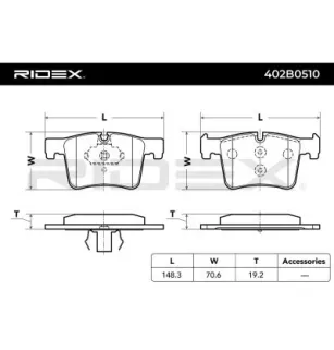 Brake Pads for BMW, BMW (BRILLIANCE)- 34106859181, 34114073936, 34116854126, 34116856193, 4073936, 6854126