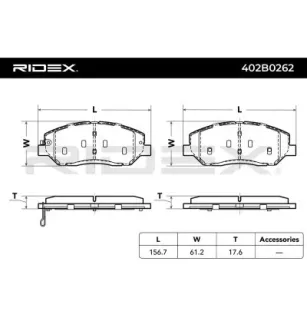 Plaquettes de frein pour HYUNDAI, KIA, SSANGYONG- 48130341A0, 4813036B00 4813036B10