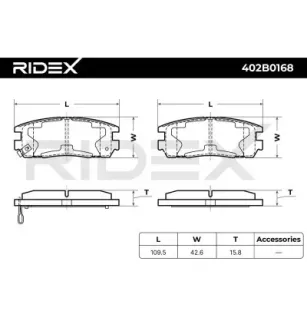 Plaquettes de frein pour GREAT WALL, HAVAL, ISUZU, NISSAN, OPEL VAUXHALL- 9192180