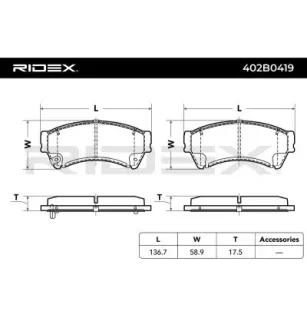 Brake pads for EICHER, FORD USA, MAZDA MITSUBISHI- GSYD3329ZA