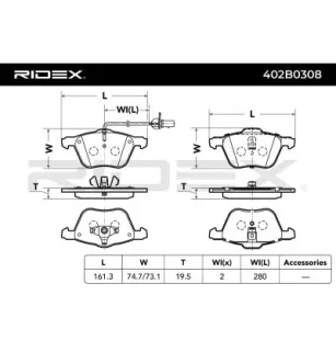 Plaquettes de frein pour FORD VAG- 7M3698151A