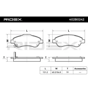 Plaquettes de frein pour HONDA- 45022SWWG00, 45022SWWG01, 45022SWWG02 45022T1EG00