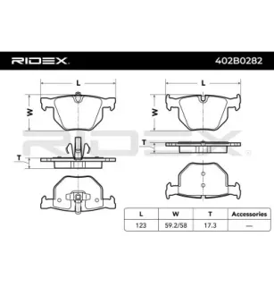 Brake Pads for BMW- 2288895, 2288896, 34212288895, 34212288896, 34216769105, 34216775678, 34216790762