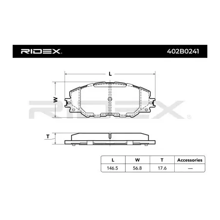 Plaquettes de frein pour EICHER, PONTIAC, TOYOTA, TOYOTA (FAW) TOYOTA (GAC)- 044650R020