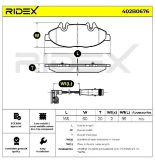 Plaquettes de frein pour MERCEDES-BENZ, MERCEDES-BENZ (FJDA)- 6364200220 A6364200220