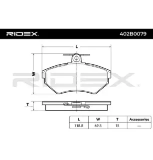 Plaquettes de frein pour VW- 1HM698151, 1HM698151A, 357698151D, 357698151E, 6N0698151A 6N0698151B