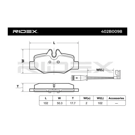 Plaquettes de frein pour MERCEDES-BENZ, MERCEDES-BENZ (FJDA)- 6364200320 A6364200320