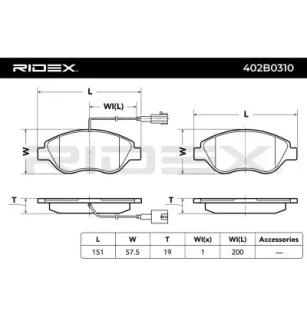 Plaquettes de frein pour ALFA ROMEO, FIAT, LANCIA- 71770112, 77364589 77365188