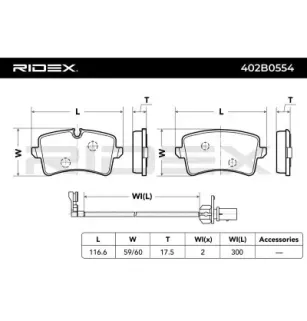 Plaquettes de frein pour AUDI, AUDI (FAW), PORSCHE, VAG- 4G0698451, 4G0698451C 4G0698451J