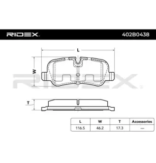 Plaquettes de frein pour EICHER, LAND ROVER- LR010664, LR012993, LR015519, LR016808, LR019627, LR021316