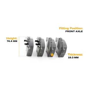 Pastillas de freno para SEAT, SKODA, VAG- 1J0698151L, 3A0698151, 3A0698151A 8N0698151