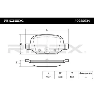 Plaquettes de frein pour CITROËN, FIAT, LADA, LANCIA- 71752988, 77362270, 9948417 9949335