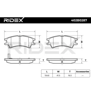 Plaquettes de frein pour HYUNDAI- 5810102A00 5810105A10