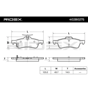 Plaquettes de frein pour DAIHATSU, HONDA, TOYOTA- 044660D010 04466YZZE6