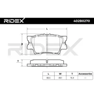 Plaquettes de frein pour LEXUS, PONTIAC, TOYOTA, TOYOTA (FAW) TOYOTA (GAC)- 446633180