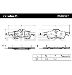 Plaquettes de frein pour BMW, MINI- 1503077, 2166621, 34212166621