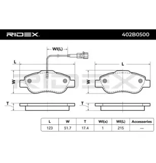 Brake pads for FIAT, FORD PEUGEOT - 425406