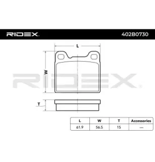 Pastillas de freno para ALFA ROMEO, VOLVO- 2701662, 271336