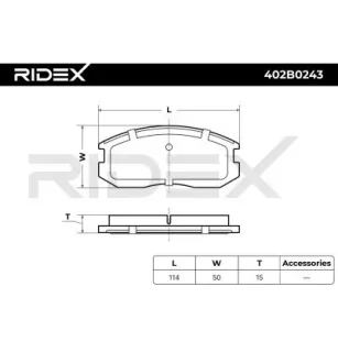 Plaquettes de frein pour DAIHATSU, MITSUBISHI, NISSAN, PERODUA, PROTON TOYOTA- 04465B4030