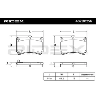 Plaquettes de frein pour KIA, MAZDA- 1U0B3328Z, 1U0C3328Z, AY040MA005