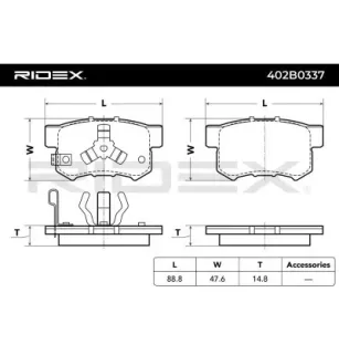 Plaquettes de frein pour ACURA, EICHER, HONDA, HONDA (DONGFENG), HONDA (GAC), ISUZU NISSAN- AY060HN005